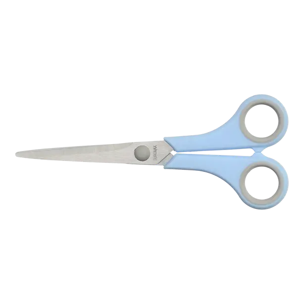 Ножиці офісні Buromax PASTEL сірий 17,5 см пластик з гумовою вставкою (BM.4504-14). Фото 2