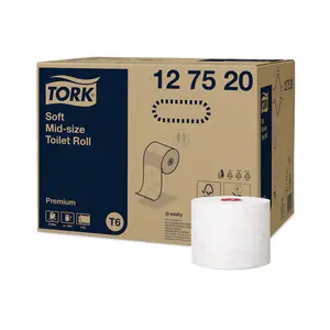 Туалетний папір Tork Mid-size в міді рулонах м'який Premium 90 м 2 шари (127520). Фото 3