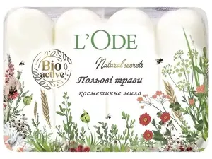 Мило тверде туалетне ТМ  L`oDA  польові квіти 4шт 240г (605314)