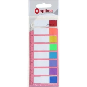 Закладки з клейким шаром Optima 12х45 мм 120 шт. 8 неонових кольорів (O25532)