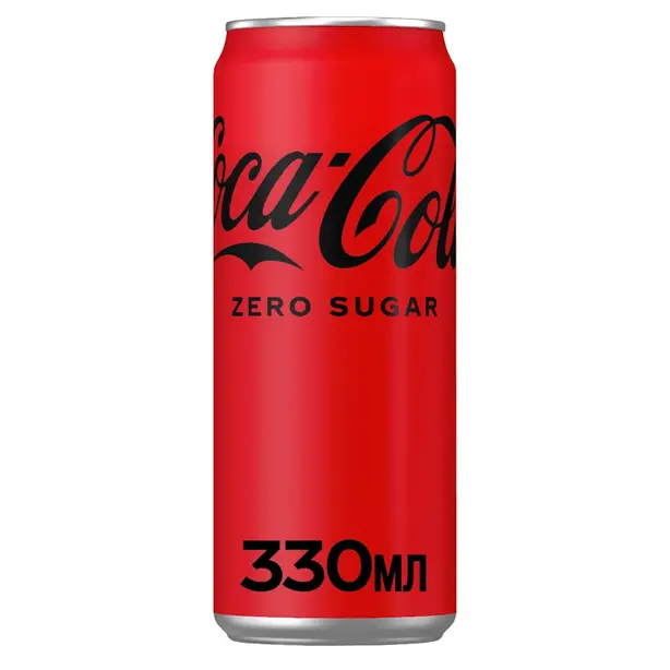 Напій газований Coca-Cola ZERO залізна банка 0,33л (131805)