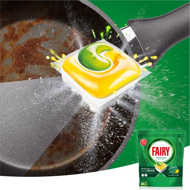 Капсули для миття посуду Fairy Original в посудомийних машинах 56 шт (237352). Фото 4