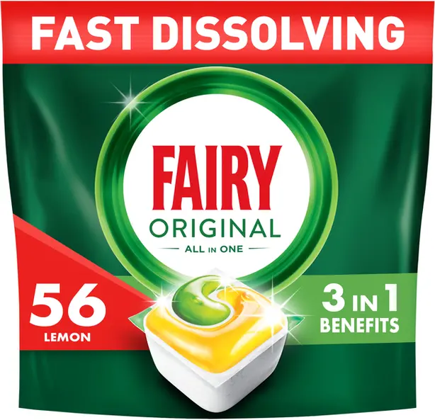 Капсули для миття посуду Fairy Original в посудомийних машинах 56 шт (237352)
