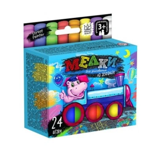 Крейда Danko toys кольорова кругла 24 шт. (802725)