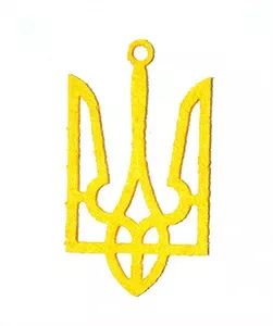 Декор з фетру Тризуб в асортименті 6см 20шт/уп (120398)