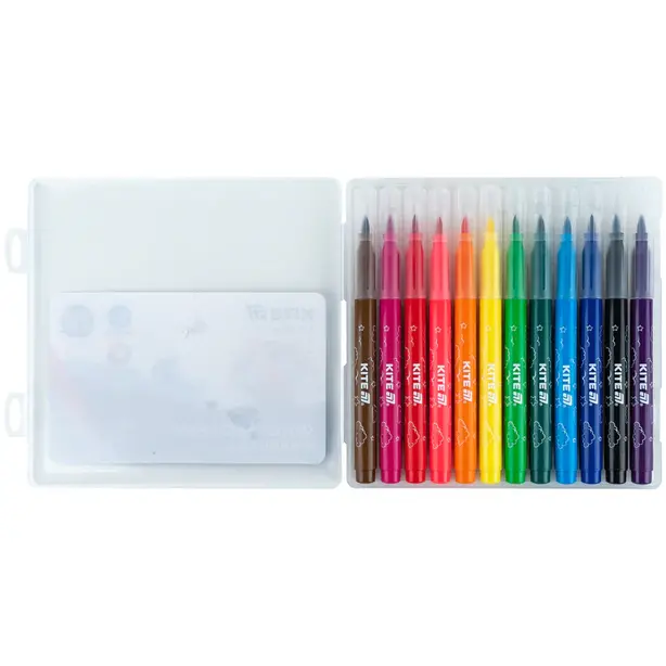 Фломастери-пезликом Kite Creative 12 кольорів (K-1150). Фото 3