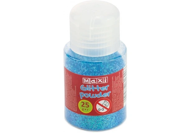 Блискітки для декорування 25 г неоновий блакитний (MX61690)