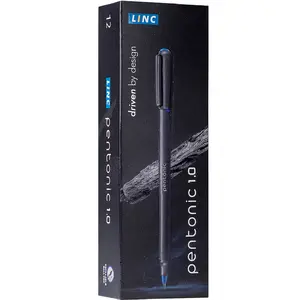 Ручка кульково масляна  "Pentonic Cоlours LINC" чорнило синє 07 мм (412272). Фото 4