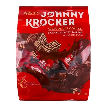 Вафлі ВКФ Johnny Krocker choco 350г (635557) . Фото 2