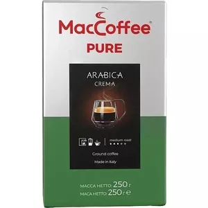 Кава мелена смажена натуральна MacCoffee Pure Arabica Crema 250 г (146159)