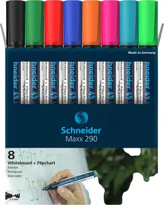 Набір маркерів для дошок  SCHNEIDER MAXX 290 мм круглий блістер 8 шт. (S129098)