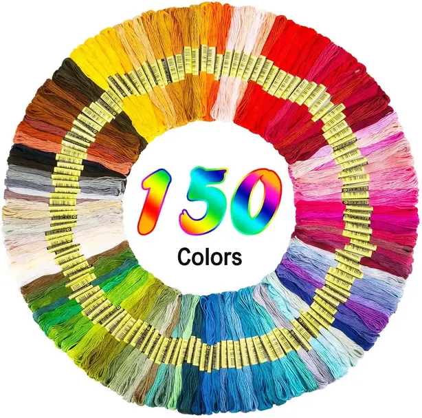 Набір з 150 ниток Муліне преміум Lovimag для вишивки хрестиком (150-MuL)