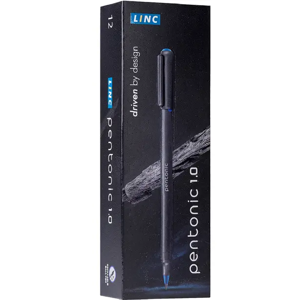 Ручка кульково масляна  "Pentonic" "LINC" чорнило чорне 0.7 мм  (411992). Фото 3