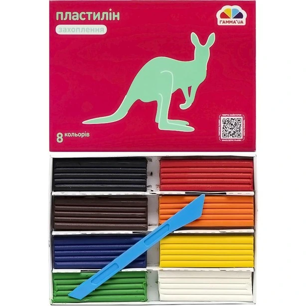 Пластилін Захоплення 8 кольорів 160г  (200302)