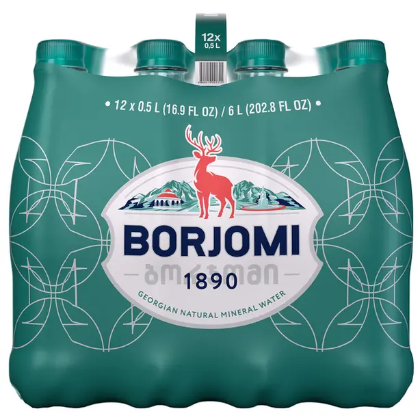 Вода мінеральна Borjomi сильногазована  0,5 л ПЕТ (9001353). Фото 4
