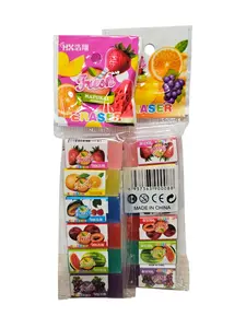 Гумка FRESH кольорова в блістері 6шт. (900088). Фото 2