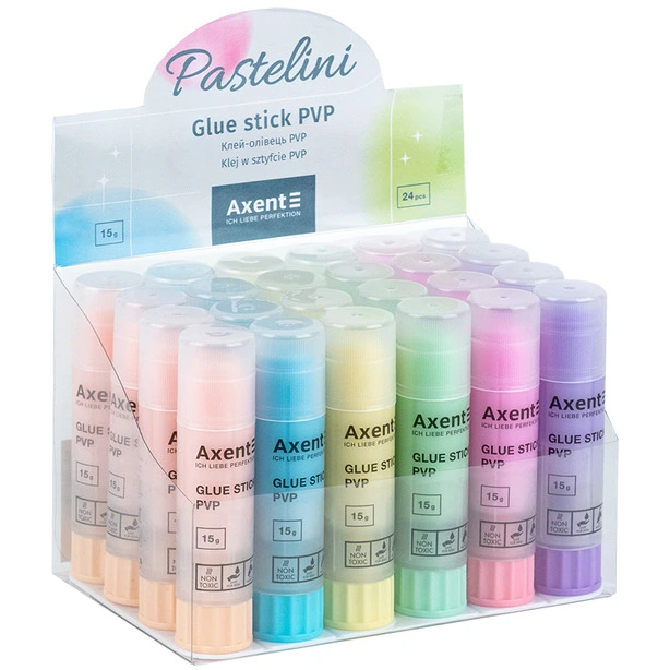 Клей-олівець Axent Pastelini15 г PVP (7142-A). Фото 3