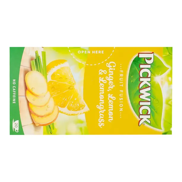 Чай в пакетиках Pickwick фруктово-трав'яний імбир-лемонграс 2г х 20 шт (907484). Фото 2