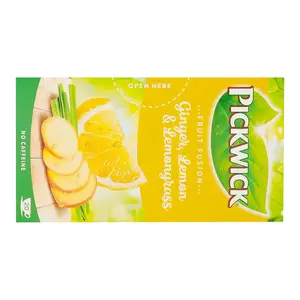 Чай в пакетиках Pickwick фруктово-трав'яний імбир-лемонграс 2г х 20 шт (907484). Фото 2