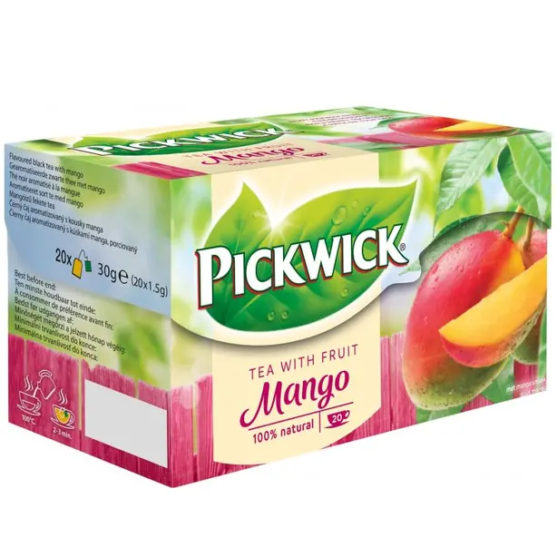 Чай в пакетиках Pickwick чорний з манго 1,5г х 20 шт (564394). Фото 2