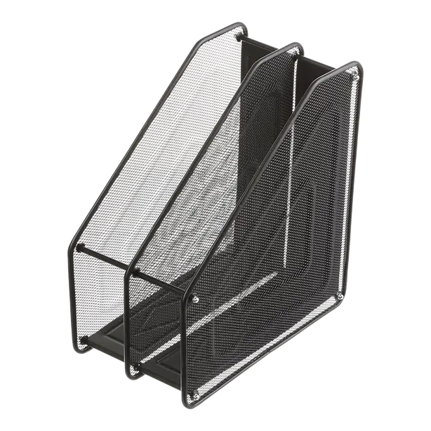 Лоток вертикальний Buromax чорний метал на 2 відділення 310x295x160мм (BM.6263-01)