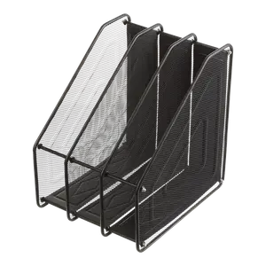 Лоток вертикальний Buromax чорний метал на 3 в 1  310x295x240мм (BM.6264-01)