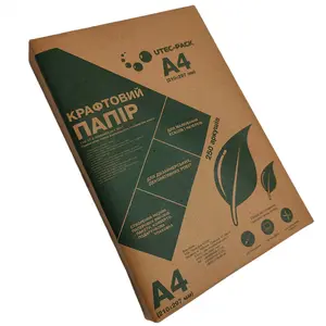 Крафтовий папір формат А4 (250 аркушів) для ескізів. Щільність 90 г/м2 (123456)