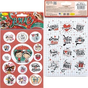 Набір наліпок B6 Love (НС-В6-13)