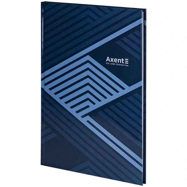 Зошит офісний Axent Lines А496арк.клітинка тверда палітурка синя (8422-581-A)