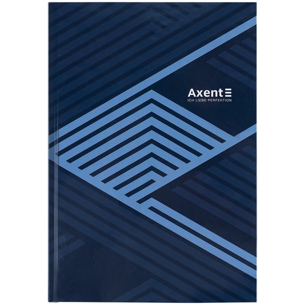 Зошит офісний Axent Lines А496арк.клітинка тверда палітурка синя (8422-581-A). Фото 5
