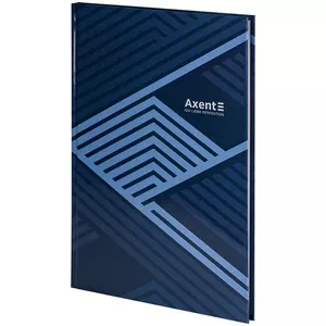 Зошит офісний Axent Lines А496арк.клітинка тверда палітурка синя (8422-581-A)
