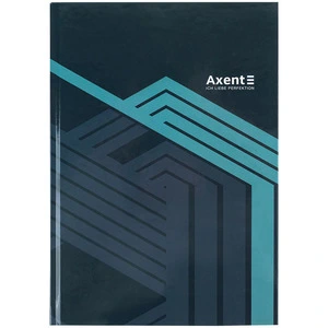 Зошит офісний Axent Lines А496арк.клітинка тверда палітурка сіра (8422-580-A)