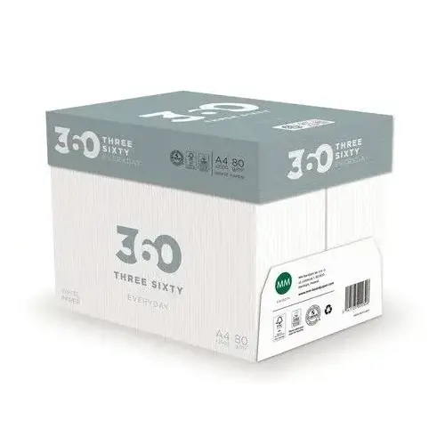 Папір офісний 360  Everyday А4 80г/м2 клас C 500 арк. (1.195). Фото 3