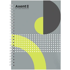Зошит офісний Axent №18 А5 96арк. клітинка спіраль тверда палітурка пружина  (8032-18-A)