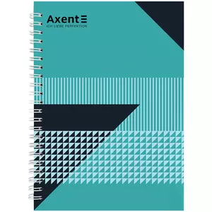 Зошит офісний Axent №17 А5 96арк. клітинка тверда палітурка пружина  (8032-17-A)
