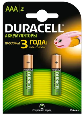 Акумулятори Duracell LR06/АА нікель-металогідридні 1.2 V/750 mAh 2 шт/уп. (s.38769)
