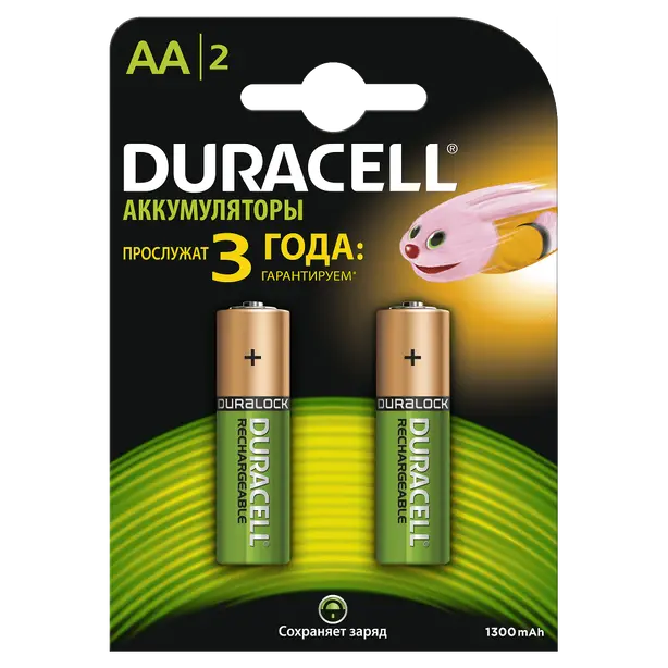 Акумулятори Duracell LR03/АА 1.2 V/1300 mAh 2 шт/уп. (s.39186)