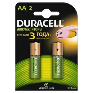 Акумулятори Duracell LR03/АА 1.2 V/1300 mAh 2 шт/уп. (s.39186)