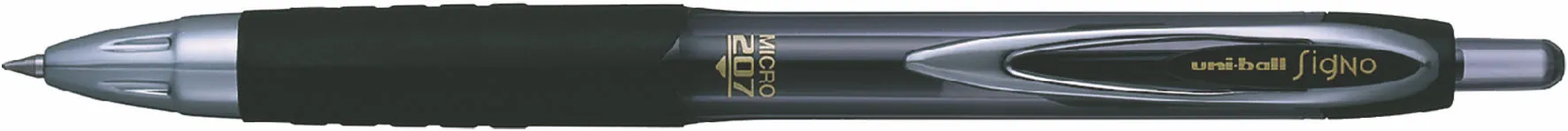 Ручка гелева автоматична Uni uni-ball Signo 207 чорнило чорне 0.5 мм пластик (UMN-207.(05).Black)