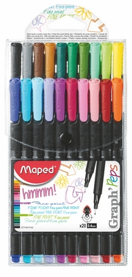 Лінер набір Maped PEPS GRAPH чорнило синє 0.4 мм пластик (MP.749150)