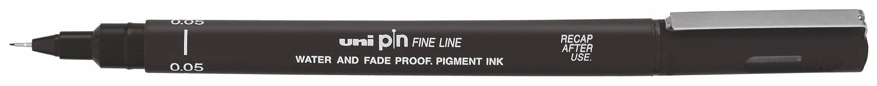 Лінер Uni PiN fine line чорнило чорне 0.5 мм пластик (PIN05-200.Black)