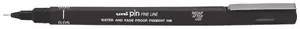 Лінер Uni PiN fine line чорнило чорне 0.5 мм пластик (PIN05-200.Black)