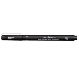 Лінер Uni PiN fine line чорнило чорне 0.6 мм пластик (PIN06-200.Black)