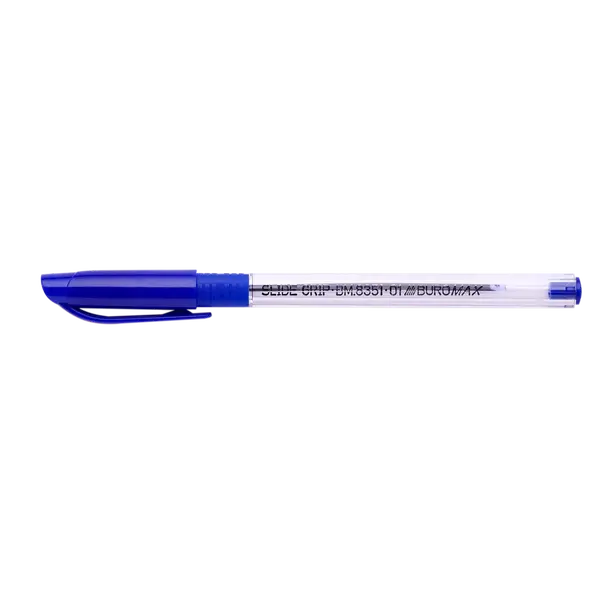Ручка масляна Buromax SlideGrip чорнило синє 0.5 мм пластик (BM.8351-01)