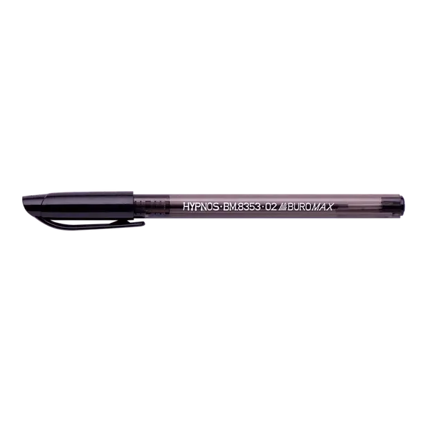 Ручка масляна Buromax чорнило чорне 0.5 мм пластик (BM.8353-02)