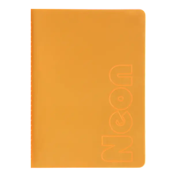 Зошит офісний Buromax NEON А5 80 арк. клітинка тверда палітурка помаранчева (BM.24822180-11)