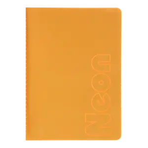 Зошит офісний Buromax NEON А5 80 арк. клітинка тверда палітурка помаранчева (BM.24822180-11)