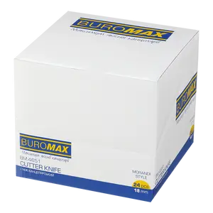 Ніж канцелярський Buromax MORANDI STYLE 18 мм механічний фіксатор корпус пластиковий (BM.4651). Фото 8