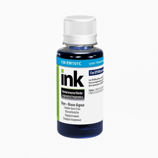 Контейнер з чорнилом EPSON L110 Cyan 100г Color Way (CW-EW101C01)                                                                                   . Фото 2