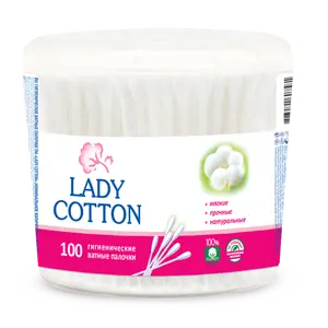 Ватні палички Lady Cotton 100 шт в банці (1607581)